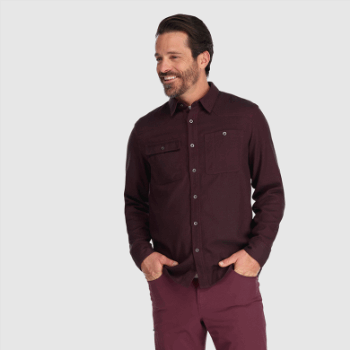 Camisa De Franela De Retroalimentación Para Hombres De Investigación Al Aire Libre Kalamata