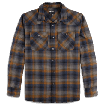 Camisa De Franela De Retroalimentación Para Hombres De Investigación Al Aire Libre Loden Plaid