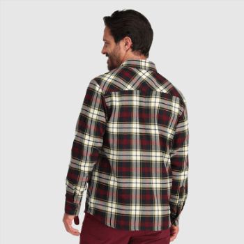 Camisa De Franela De Retroalimentación Para Hombres De Investigación Al Aire Libre A Cuadros Kalamata
