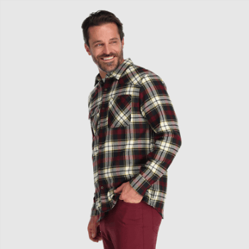 Camisa De Franela De Retroalimentación Para Hombres De Investigación Al Aire Libre A Cuadros Kalamata