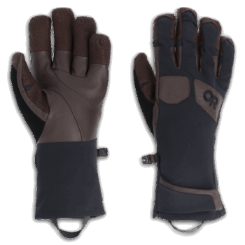 Outdoor Research Guantes Extravertidos Para Hombre Negro/chocolate Natural