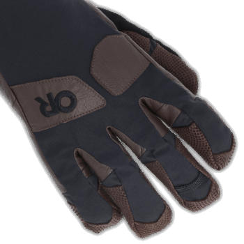 Outdoor Research Guantes Extravertidos Para Hombre Negro/chocolate Natural