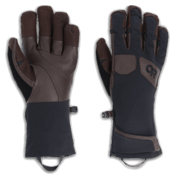 Outdoor Research Guantes Extravertidos Para Hombre Negro/chocolate Natural