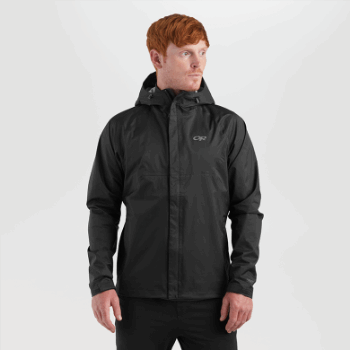 Chaqueta De Lluvia Apollo Para Hombre De Outdoor Research Negra