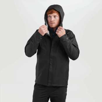 Chaqueta De Lluvia Apollo Para Hombre De Outdoor Research Negra