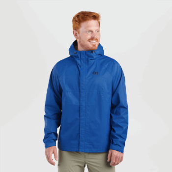 Chaqueta De Lluvia Apollo Para Hombre De Investigación Al Aire Libre Azul Clásico