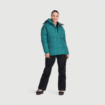 Parka De Plumón Súper Alpino Para Mujer De Investigación Al Aire Libre Lago Profundo