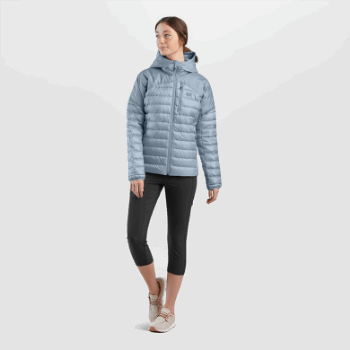 Outdoor Research Sudadera Con Capucha De Plumón De Helio Para Mujer Arctic