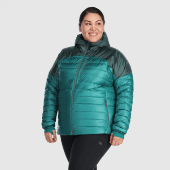 Outdoor Research Mujer Helio Abajo Sudadera Con Capucha-plus Negro