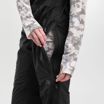 Baberos De Carburo Para Mujer De Investigación Al Aire Libre Negro Sólido