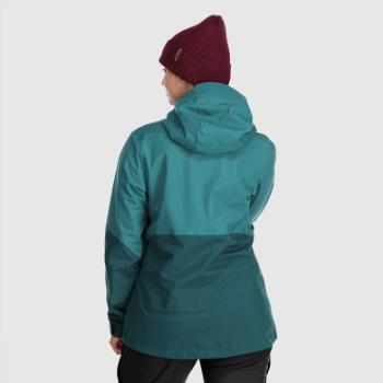 Chaqueta De Carburo Para Mujeres De Investigación Al Aire Libre Lago Profundo/línea De árboles