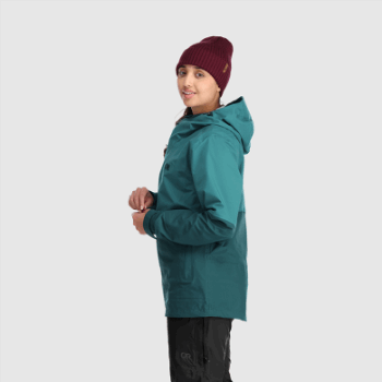 Chaqueta De Carburo Para Mujeres De Investigación Al Aire Libre Lago Profundo/línea De árboles