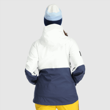 Chaqueta Mujer Outdoor Research Carburo Nieve/azul Marino