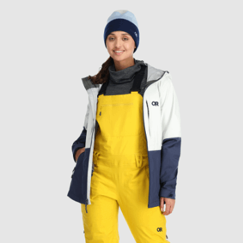 Chaqueta Mujer Outdoor Research Carburo Nieve/azul Marino
