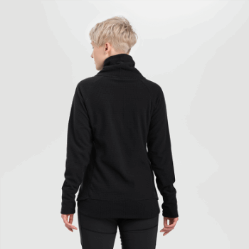 Outdoor Research Jersey Negro Con Capucha De Mezcla De Frutos Secos Para Mujer