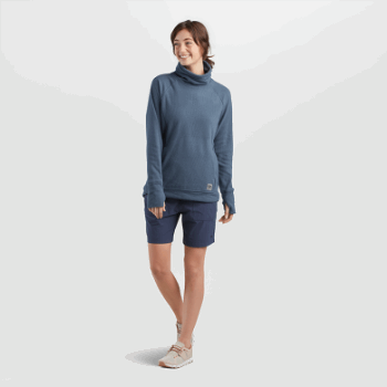 Outdoor Research Jersey Con Cuello De Mezcla De Frutos Secos Para Mujer Nimbus