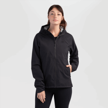 Outdoor Research Motive Ascentshell - Chaqueta Negra Para Mujer