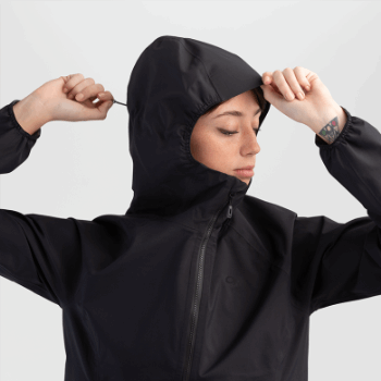 Outdoor Research Motive Ascentshell - Chaqueta Negra Para Mujer