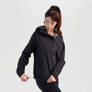Outdoor Research Motive Ascentshell - Chaqueta Negra Para Mujer