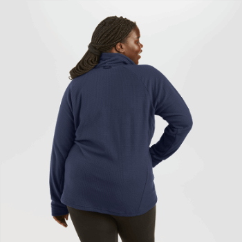 Outdoor Research Jersey Con Broche De Presión De Mezcla De Frutos Secos Para Mujer Azul Marino