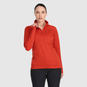 Investigación Al Aire Libre Para Mujer Vigor Quarter Zip Arándano