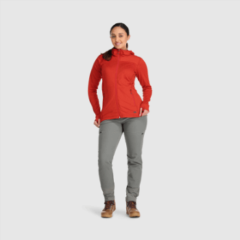 Outdoor Research Vigor - Sudadera Con Capucha Y Cremallera Completa Para Mujer, Color Arándano