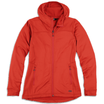 Outdoor Research Vigor - Sudadera Con Capucha Y Cremallera Completa Para Mujer, Color Arándano