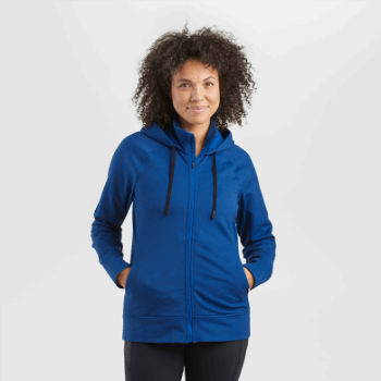 Outdoor Research Sudadera Con Capucha De Lana Emersion Para Mujer Classic Blue Heather