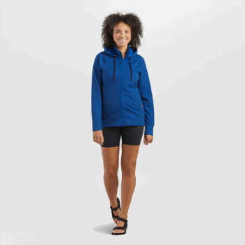 Outdoor Research Sudadera Con Capucha De Lana Emersion Para Mujer Classic Blue Heather