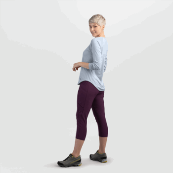 Camiseta De Manga Larga Argon Para Mujer De Outdoor Research Titanio