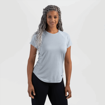Camiseta De Mujer Argon S/s Titanio Para Investigación Al Aire Libre