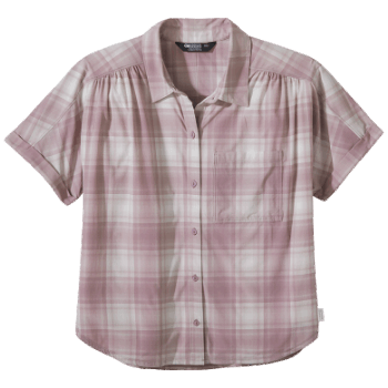 Outdoor Research Mujer Astroman S/s Sol Camisa Moth Plaid