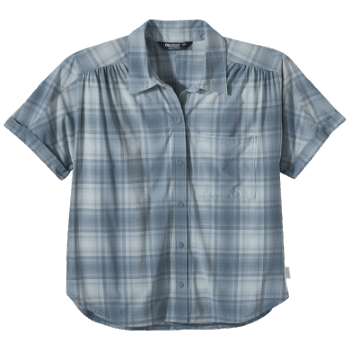 Outdoor Research Mujer Astroman S/s Sun Shirt Nimbus Plaid