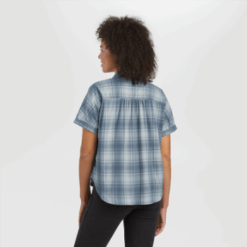 Outdoor Research Mujer Astroman S/s Sun Shirt Nimbus Plaid