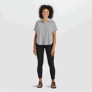 Camiseta De Sol Para Mujer Astroman S/s De Outdoor Research Pebble