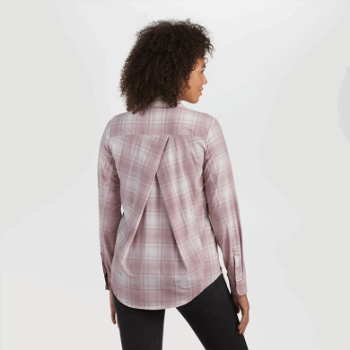 Outdoor Research Mujer Astroman L/s Sun Shirt Moth Plaid
