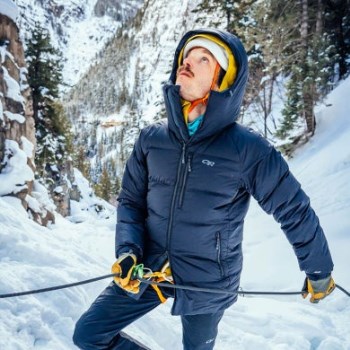 Outdoor Research Parka De Plumón Súper Alpino Para Hombre Negra