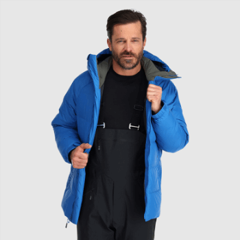 Outdoor Research Parka De Plumón Súper Alpino Para Hombre Azul Clásico