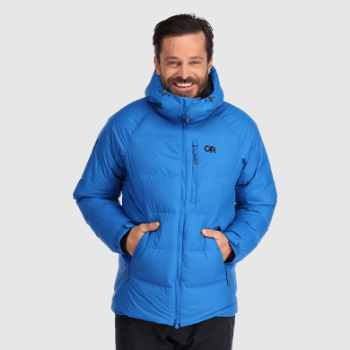 Outdoor Research Parka De Plumón Súper Alpino Para Hombre Azul Clásico