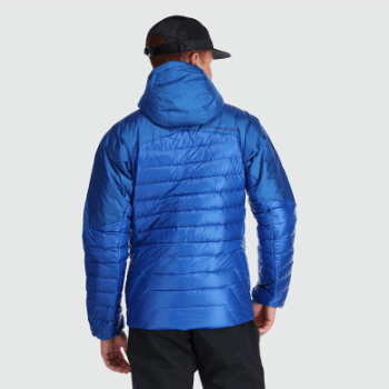 Outdoor Research Sudadera Con Capucha De Plumón De Helio Para Hombre Azul Clásico