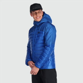 Outdoor Research Sudadera Con Capucha De Plumón De Helio Para Hombre Azul Clásico