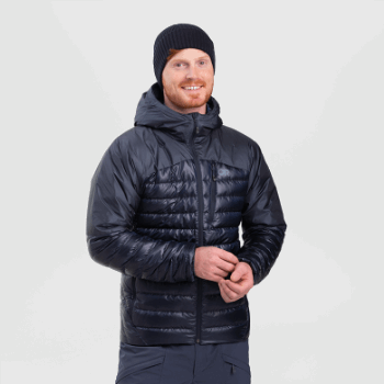 Outdoor Research Men's Helium Down Hoodie Azul Marino