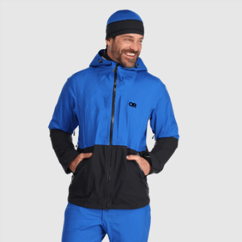 Chaqueta De Carburo Para Hombre De Investigación Al Aire Libre Azul Clásico/negro