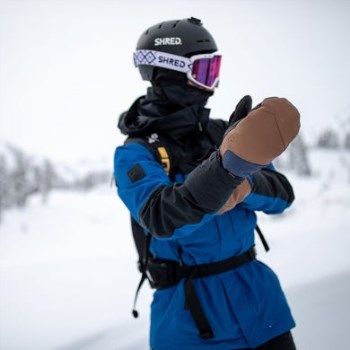Mitones De Sensor De Carburo Para Investigación Al Aire Libre Azul Marino/silla De Montar
