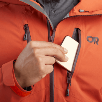 Chaqueta Ascentshell De Microgravedad Para Hombres De Investigación Al Aire Libre Redrock