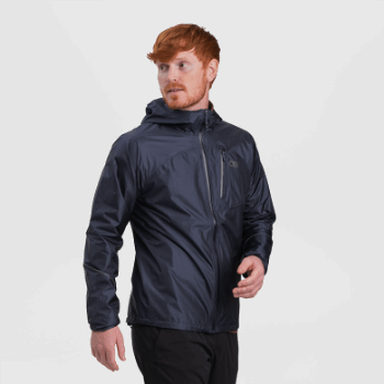 Chaqueta De Lluvia De Helio Para Hombres De Investigación Al Aire Libre Azul Marino