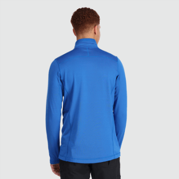 Investigación Al Aire Libre Para Hombres Vigor Quarter Zip Azul Clásico