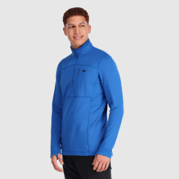Investigación Al Aire Libre Para Hombres Vigor Quarter Zip Azul Clásico