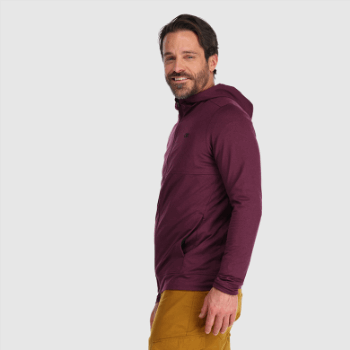 Outdoor Research Baritone Sudadera Con Capucha Y Cremallera Completa Para Hombre Kalamata Heather