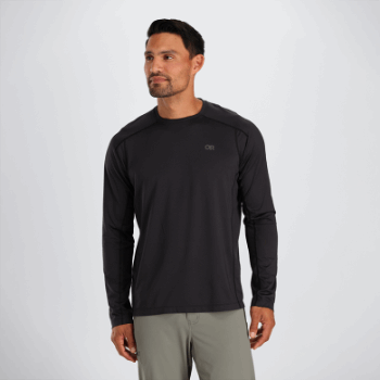 Outdoor Research Argon L/s Camiseta Negra Para Hombre